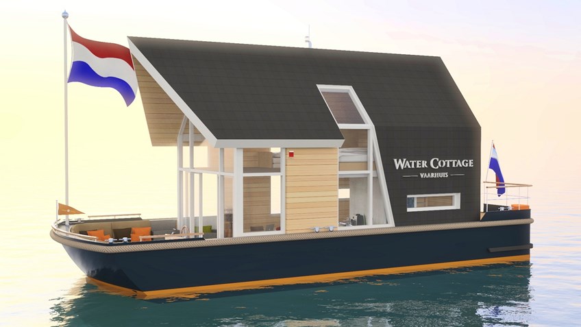 VaarHuis model 3.0 - de water cottage varend
