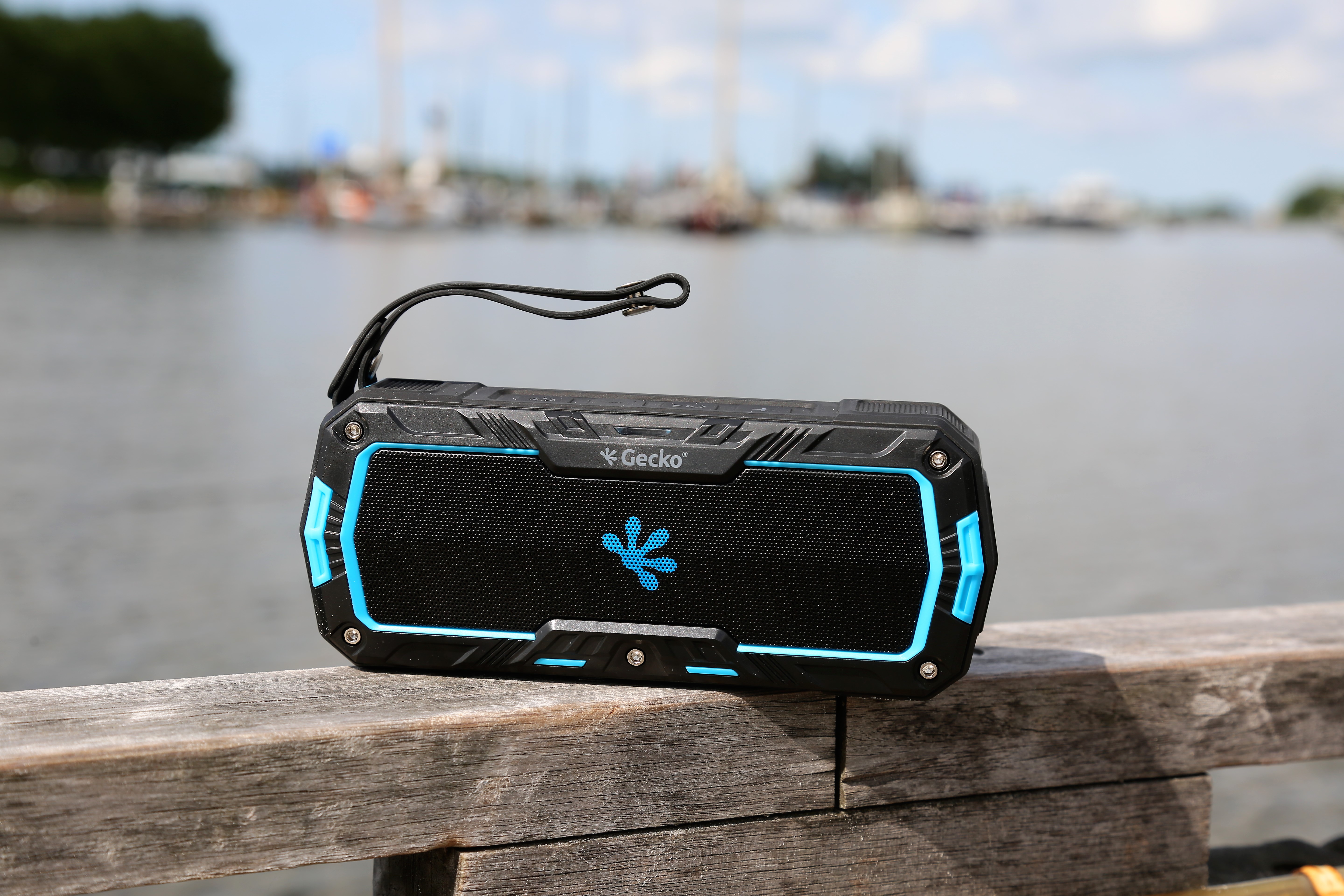 COMPACTE GECKO SOUND SPEAKER BESTAND TEGEN WATER