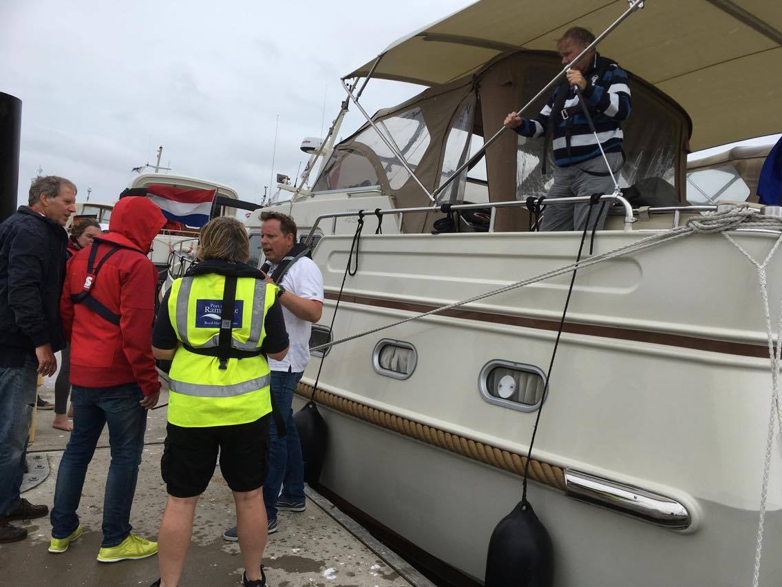 STORM EVACUATIE LINSSEN VLOOT IN RAMSGATE