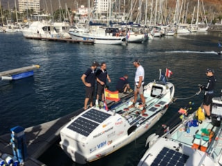 Mark Slats prepare to start