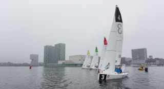 Start wedstrijd op derde dag in Almere - Fotograaf Jasper van Staveren - Eredivisiezeilen Almere 2018 - Speelronde 1-9454