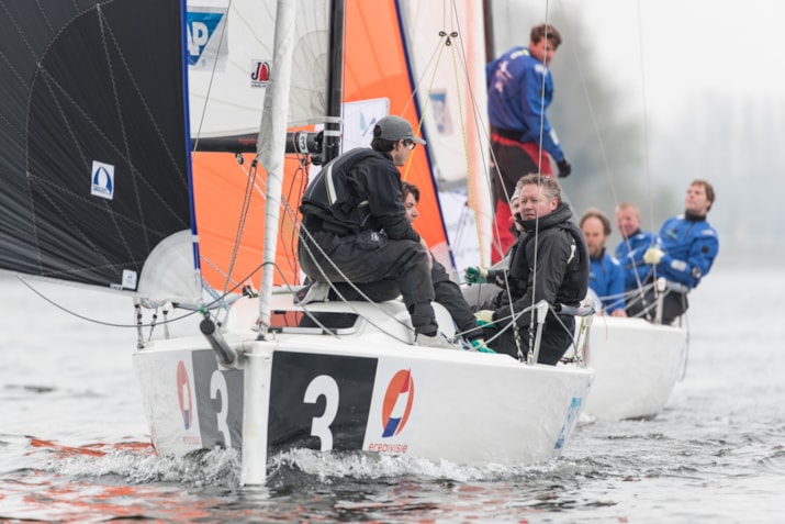 Winnaar team Almere Centraal in actie - Fotograaf Jasper van Staveren - Eredivisiezeilen Almere 2018 - Speelronde 1-0904