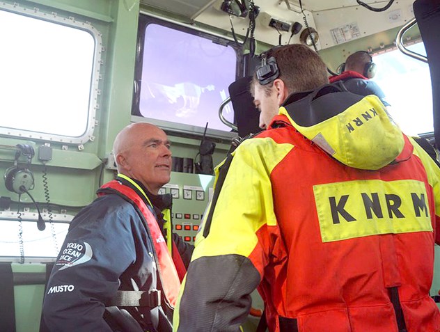 Bouwe Bekking en KNRM