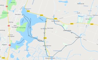 VAARKAART Route Rondje Woude
