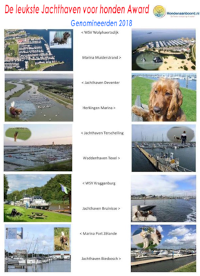 Genomineerde jachthavens 2018 - Hondenaanboord.nl