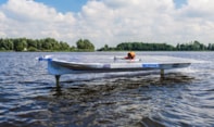 TU Delft Solar Boat Team 2016 vliegend