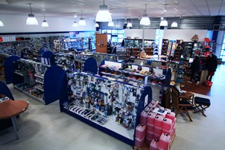 Vrolijk vanaf trap - verkleind