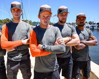 Team Dutch Wave. vlnr Rutger, Jelmer, Robin, Jorden - Foto Drew Malcolm 