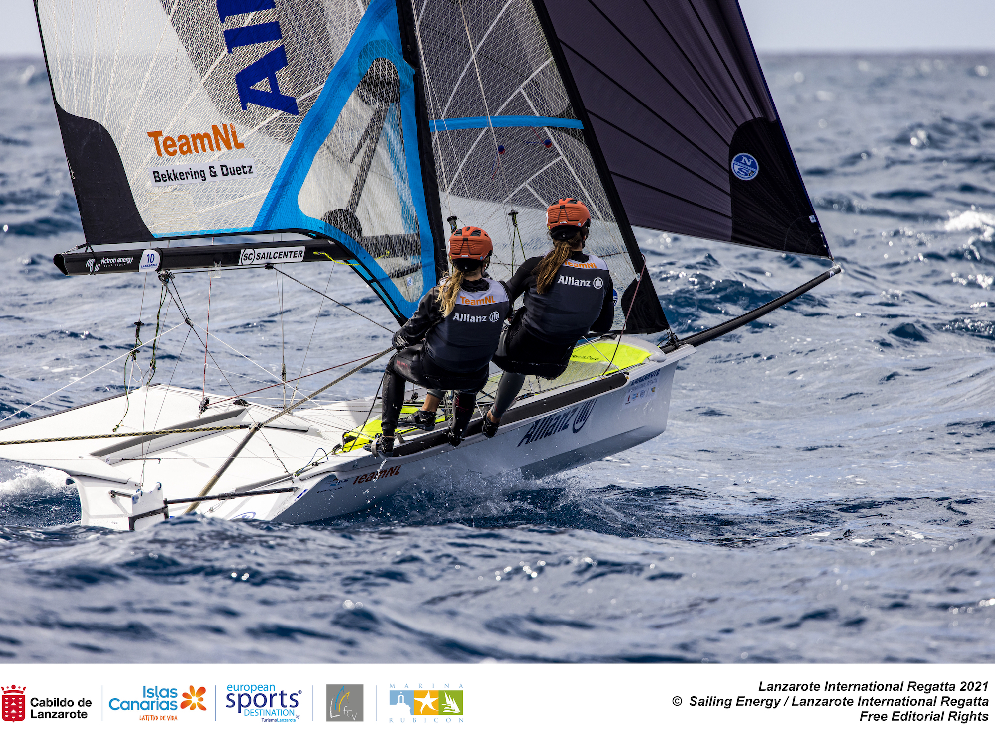 Zeilsters Bekkering en Duetz tweede tijdens Lanzarote Regatta