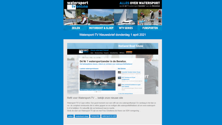 Nieuwsbrief Watersport-TV