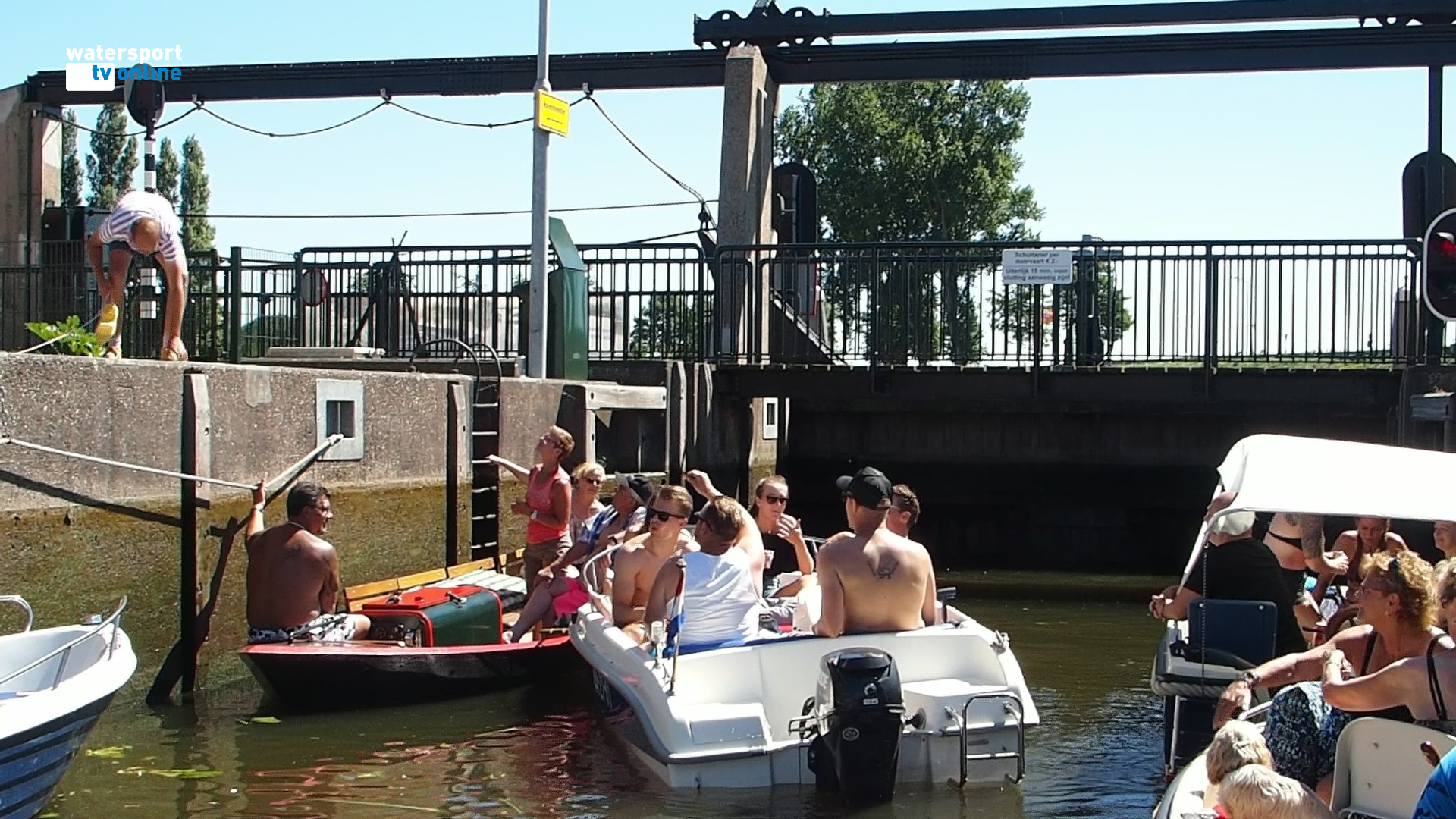 Watersporten in de zon