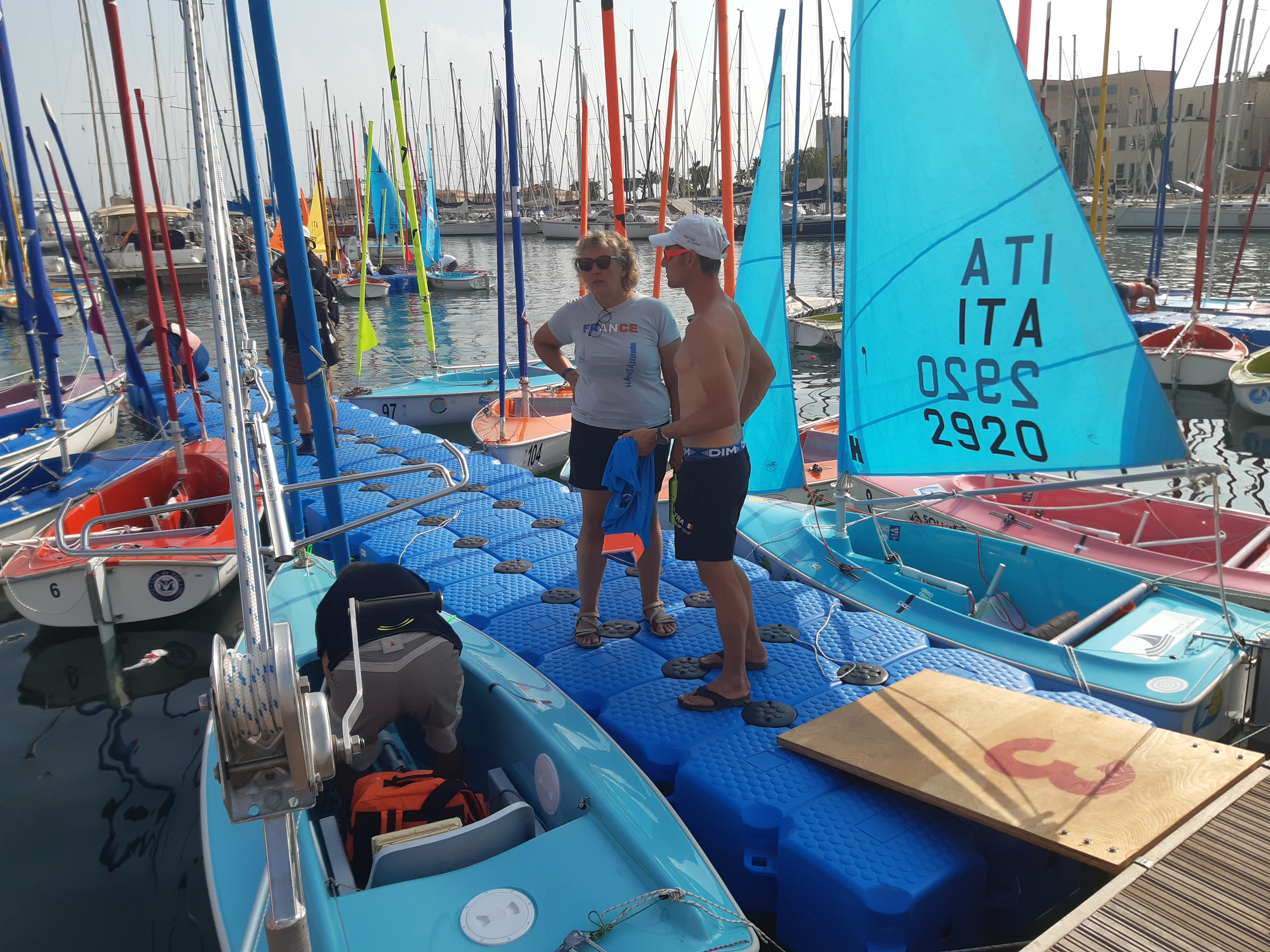 Warming Up voor WK Hansa klasse