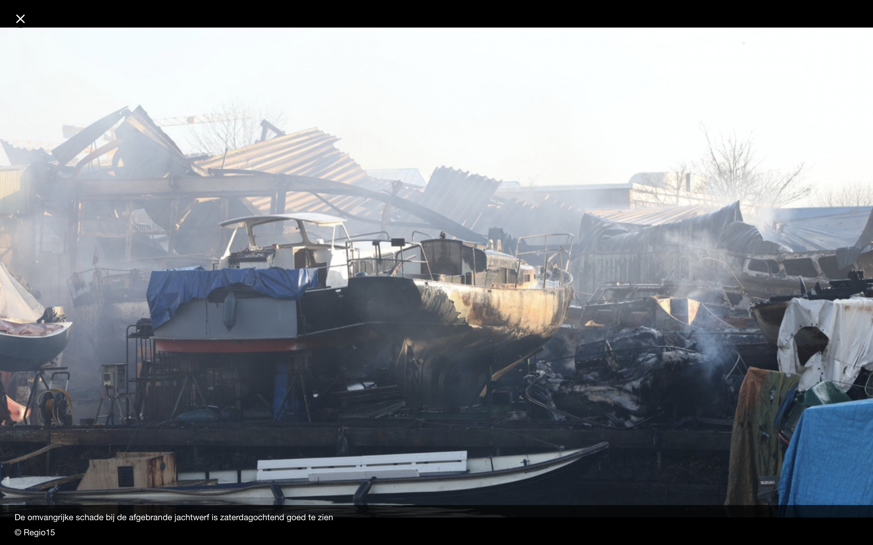 Spontane inzamelingsactie voor Jachtwerf De Haas na grote brand