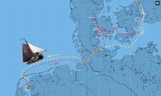 Reis palingaak geschetst