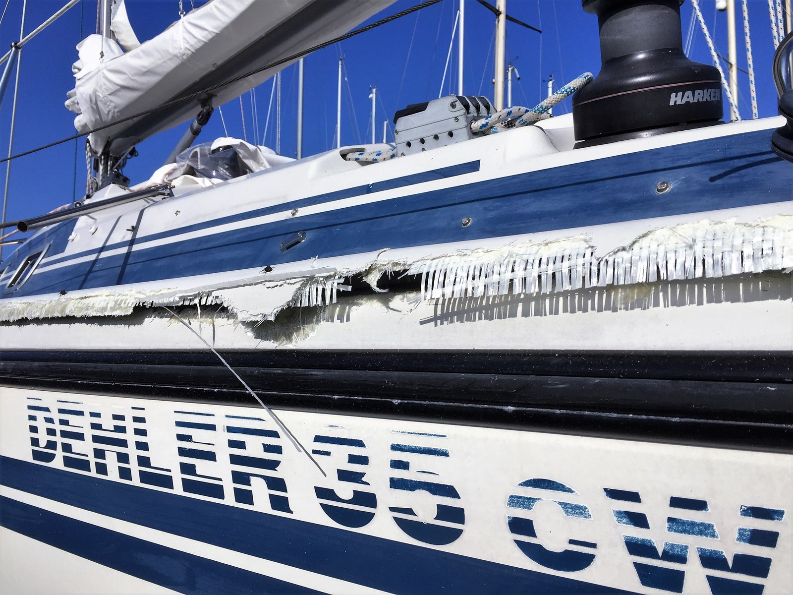 Rob overleefde met zeilvriend door een wonder explosie op zeiljacht 