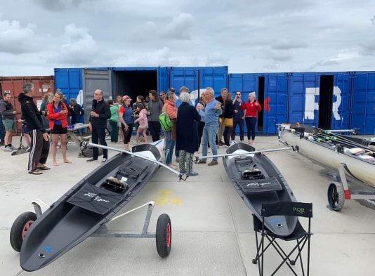 Amsterdam Coastal Rowing Centre geopend op strand IJburg 