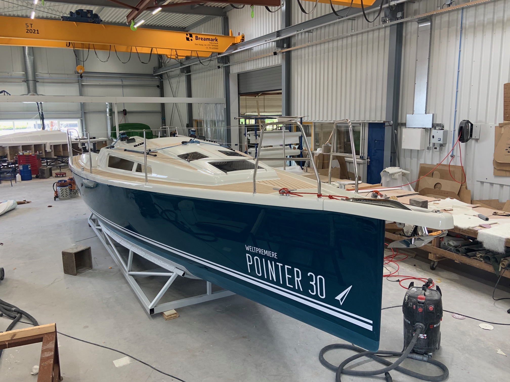 Pointer 30 onderweg naar eerste bootshow