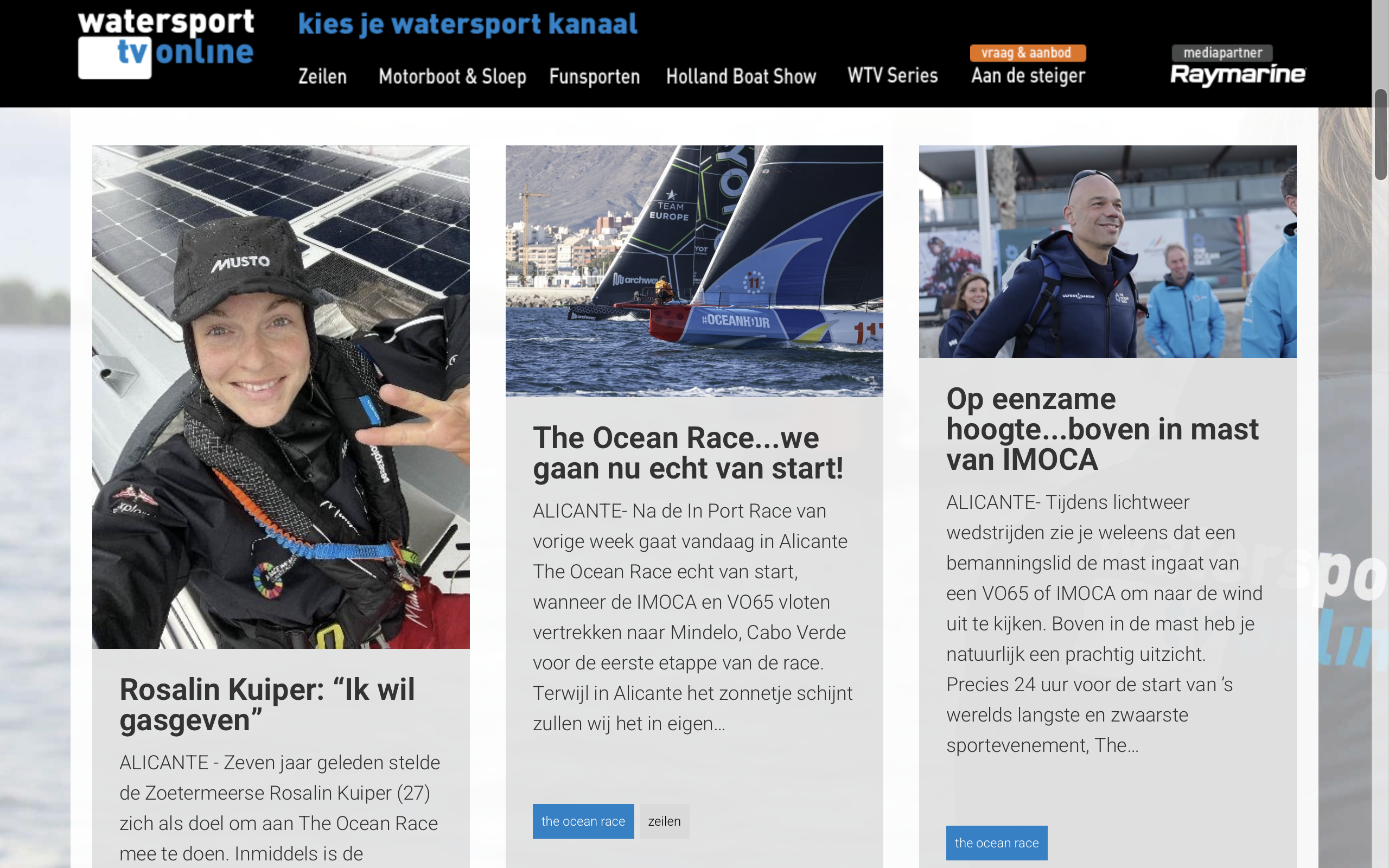 The Ocean Race is onderweg