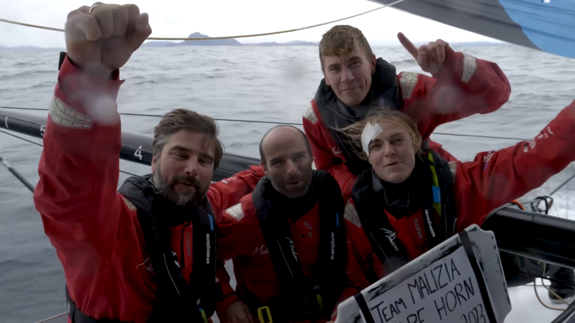 Team Malizia met Rosalin Kuiper als eerste om Kaap Hoorn