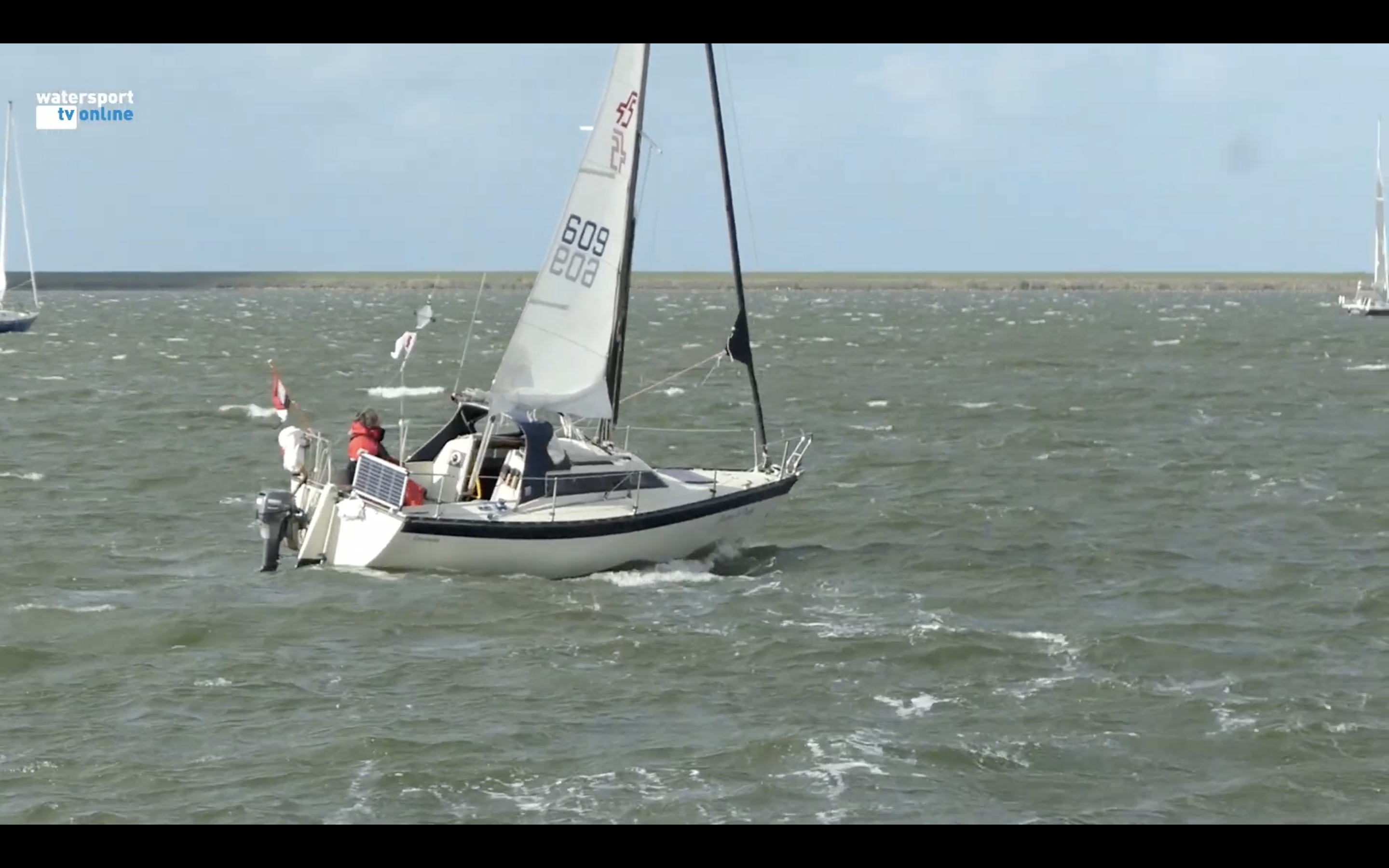 Harde wind bij start Single & Duohanded race