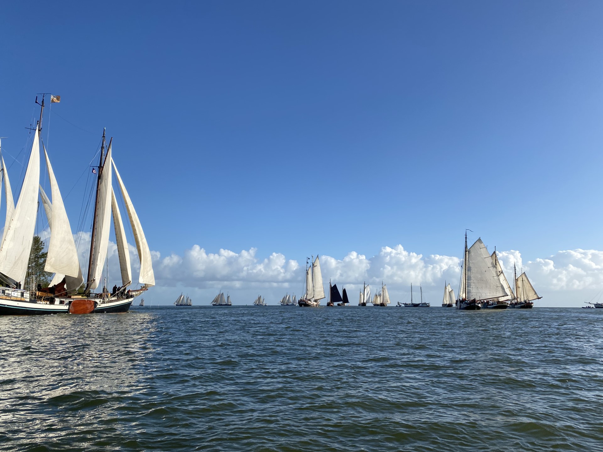 Wind spelbreker tijdens 48e Enkhuizer Klipperrace