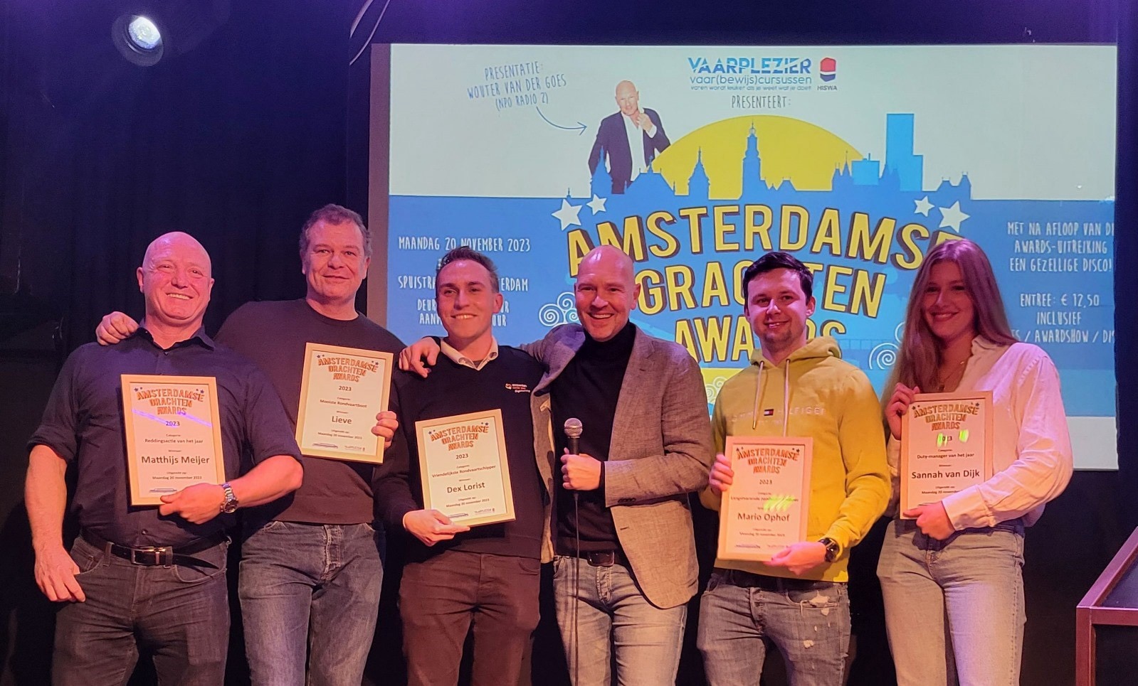 Uitreiking Amsterdamse Grachten Awards groot succes