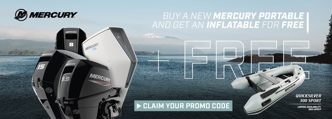 Gratis dinghy bij Mercury motoren