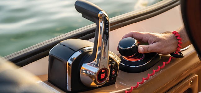 Joystickbesturing voor eenmotorige Mercury motoren met boegschroef