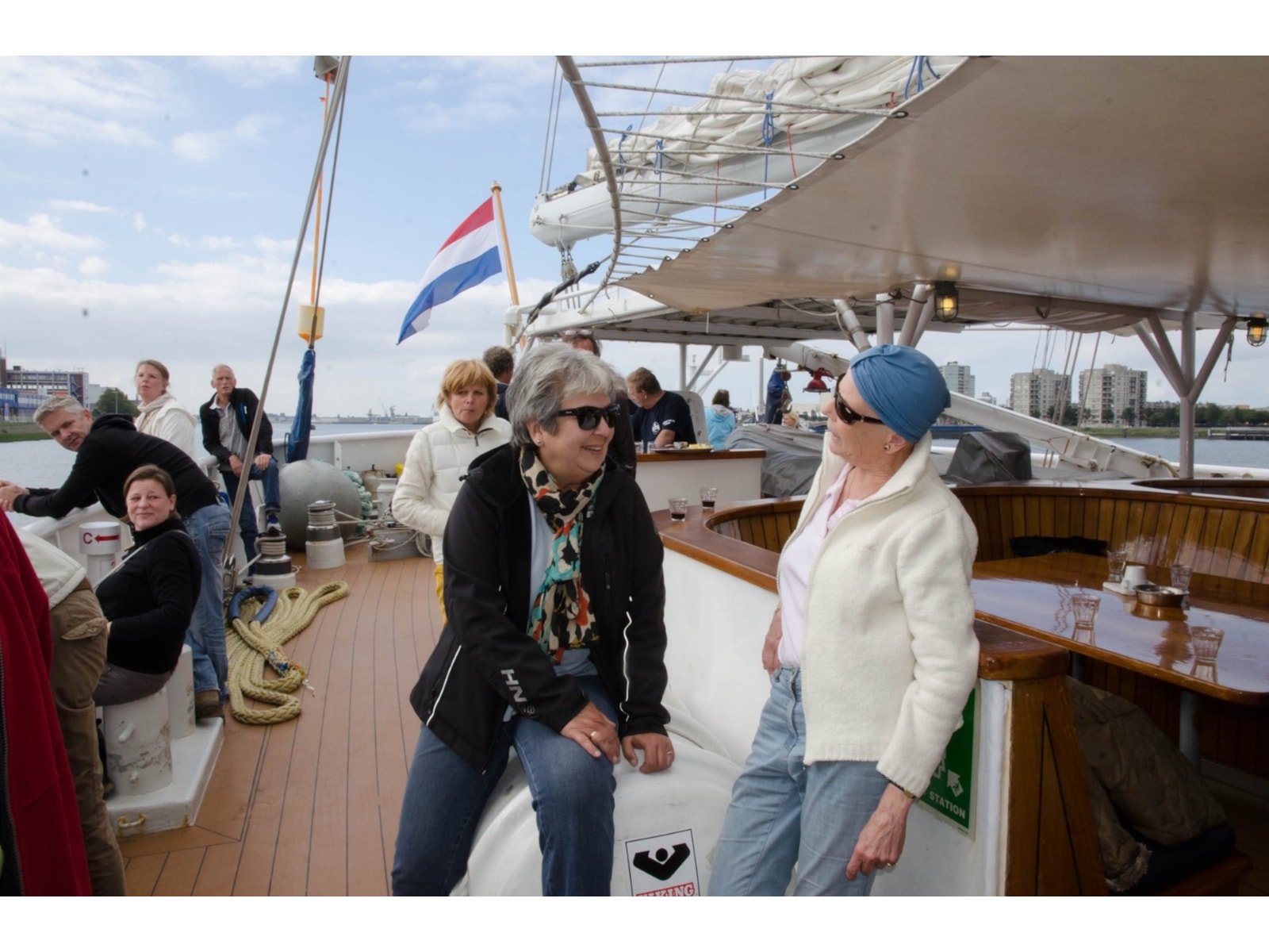 Op het water even een moment geen kankerpatiënt