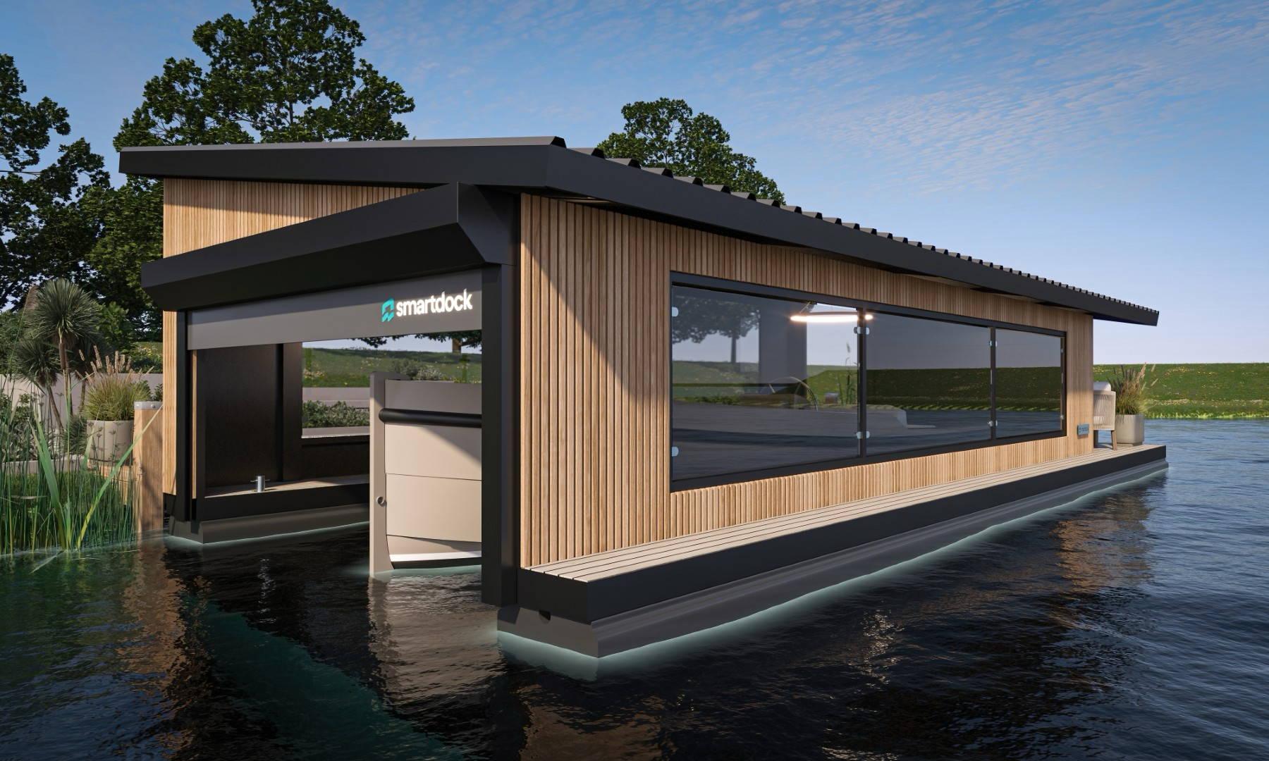 Revolutionair boothuis voor (elektrische) sloepen.