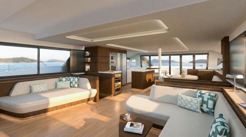 Espace et volumes somptueux à bord du Bali 7.0 - @Berco design + P