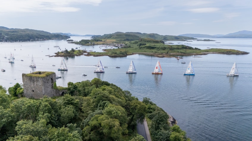 OBAN DEPARTURES PARADE OF SAIL DRONE