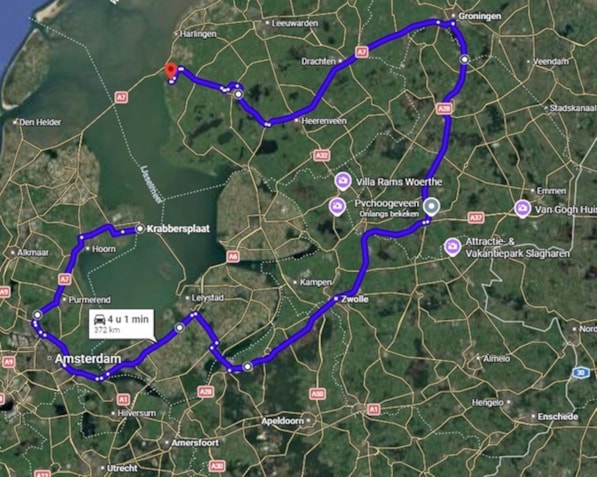 Tenacious - Beoogde Route Tenacious